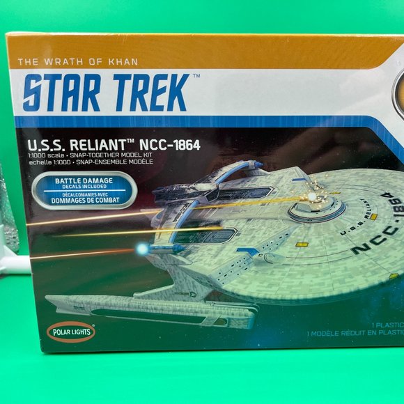 Polar Lights 1/1000 Star Trek USS Reliant NCC-1864 Wrath of Khan PLL975M Sealed - Picture 1 of 4